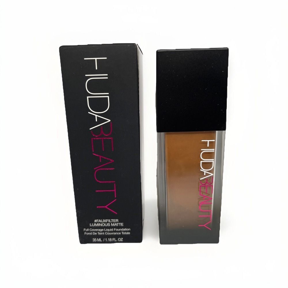 NIB Huda Fauxfilter Luminous Full Coverage Foundation Chocolate Truffle 540G